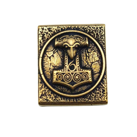 Mjolnir molle clip Bronze with patina