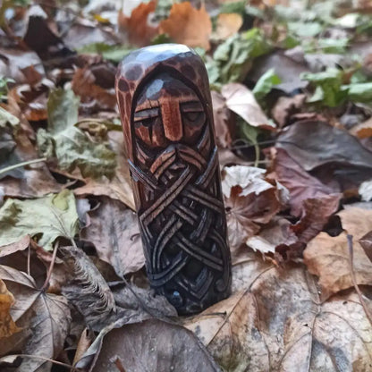 Odin wooden figurine