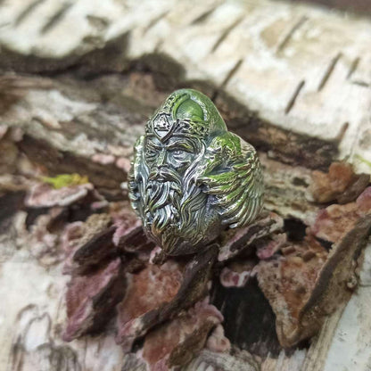 Odin silver massive ring
