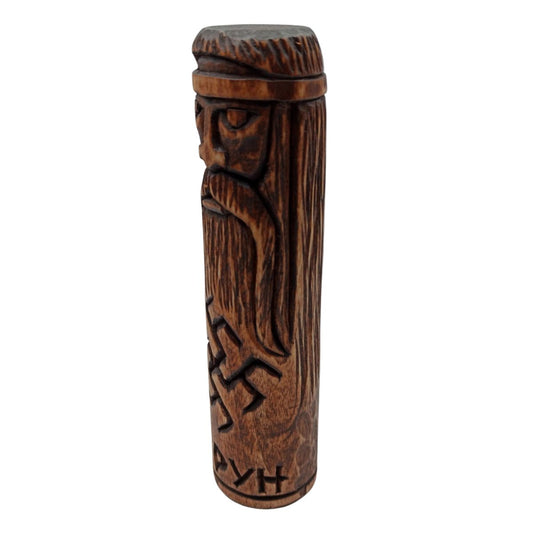 Perun Slavic god wooden statue