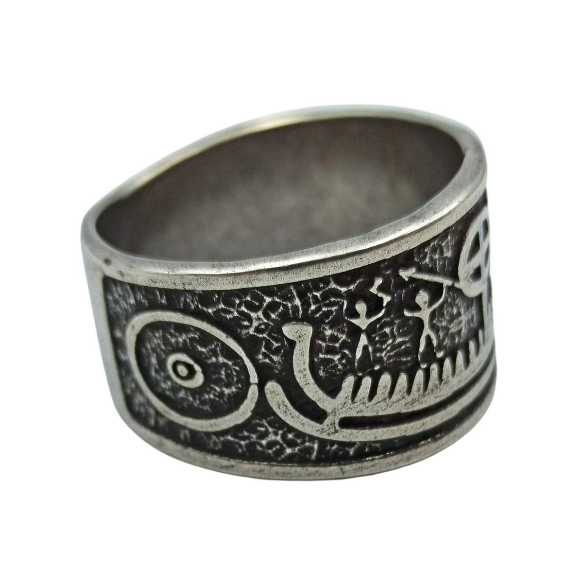 Norse Petroglyph ring from bronze