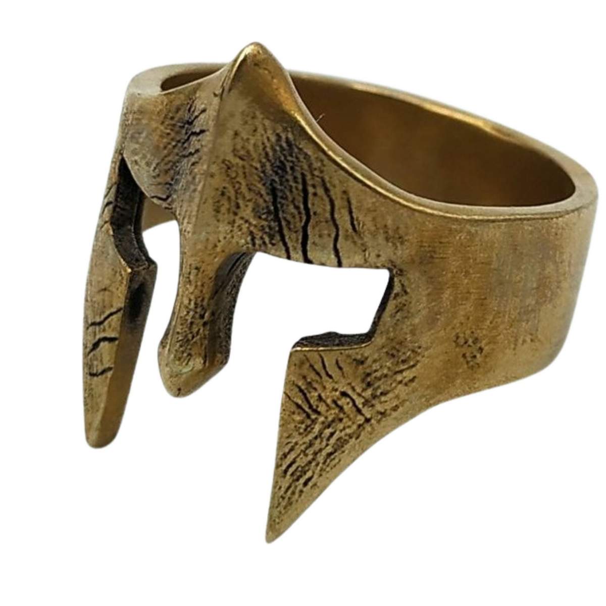 Spartan warrior bronze ring