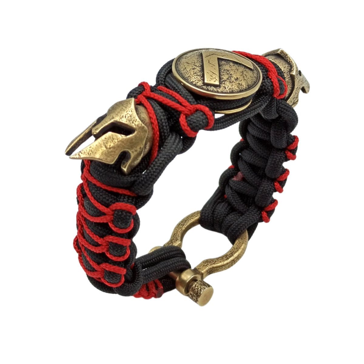 Spartan paracord mens bracelet   