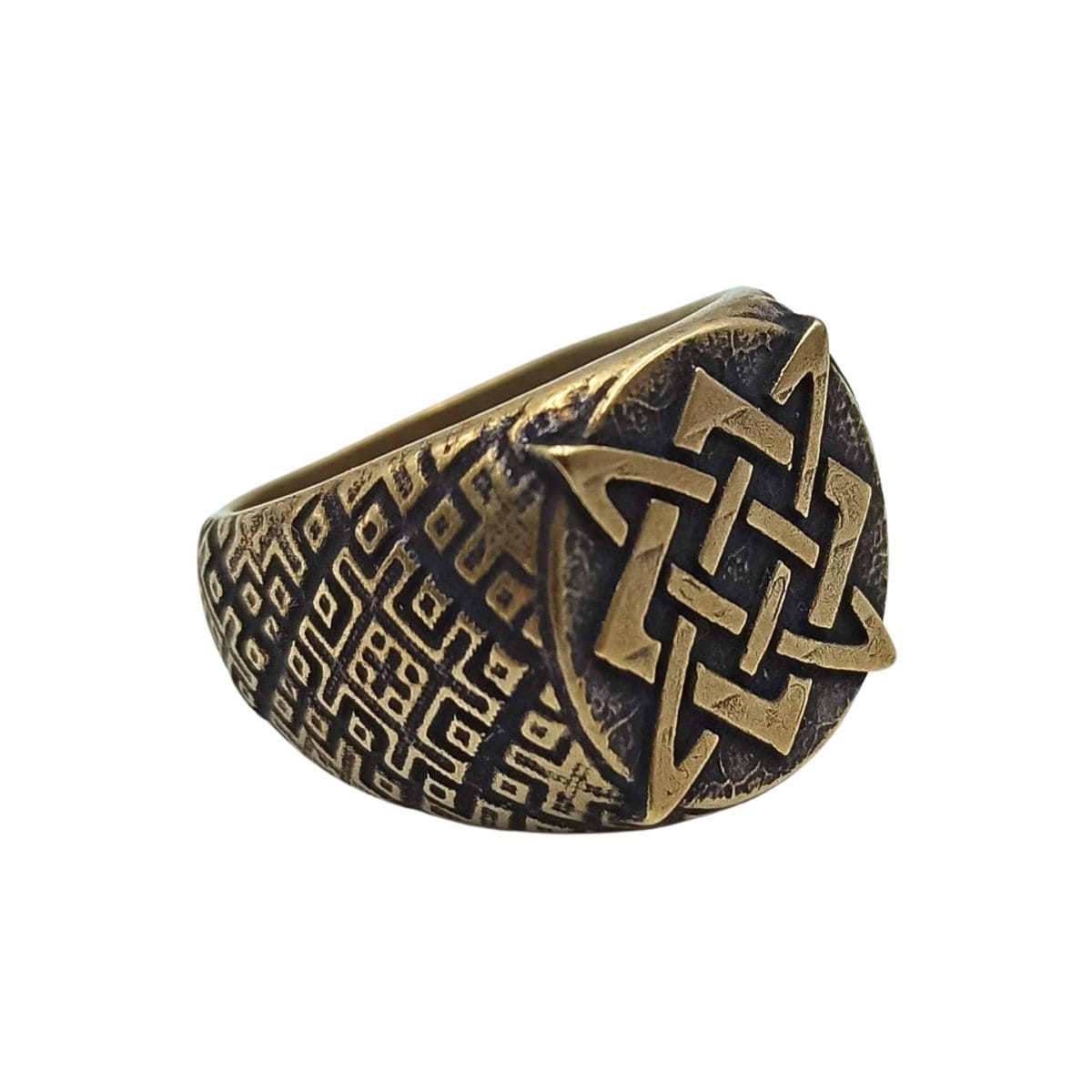 Svarog Square outlet Symbol Ethnic Men Ring Silver 925