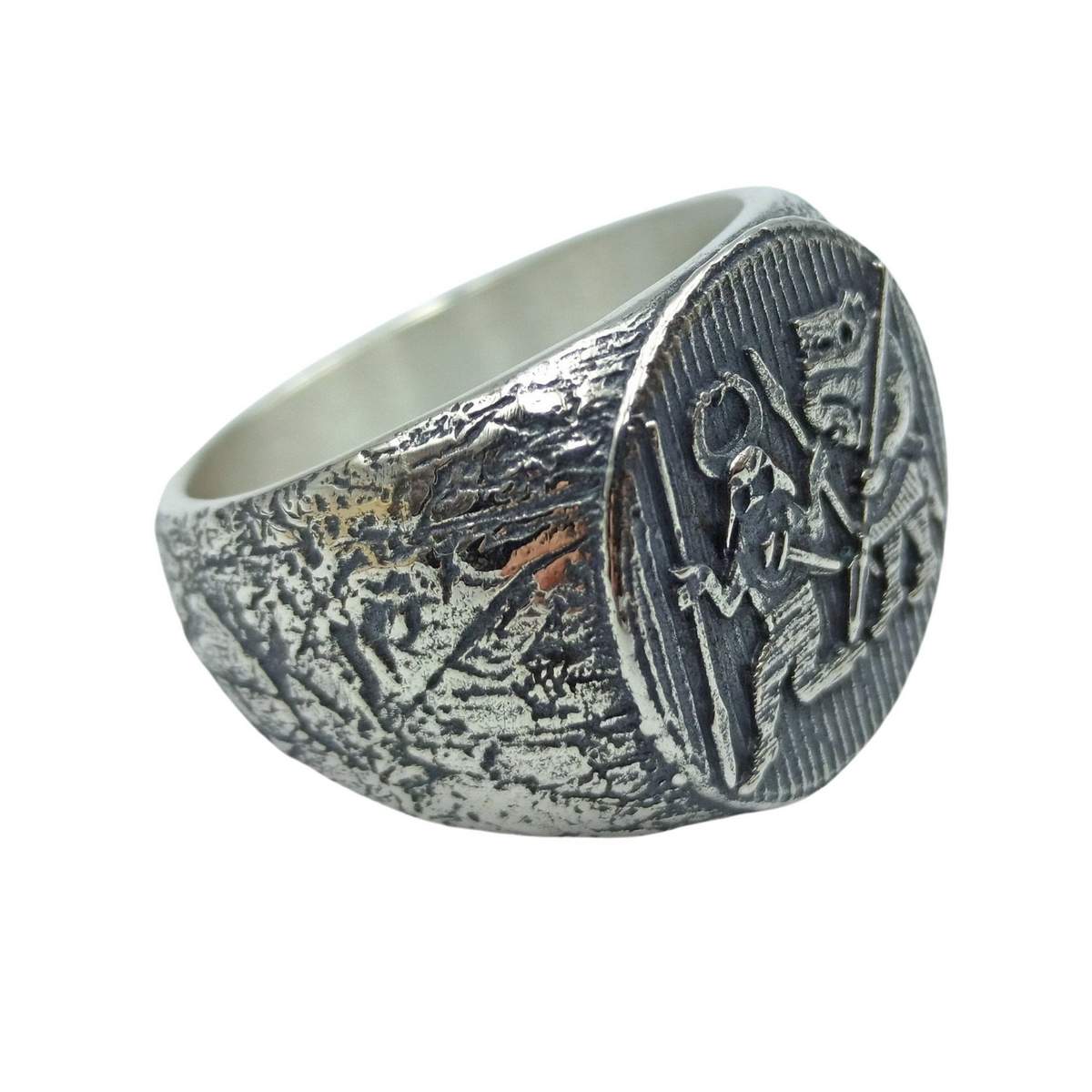 Torslunda dancer silver ring Ancient Viking ring   