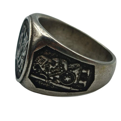 Torslunda dancer ring from bronze   