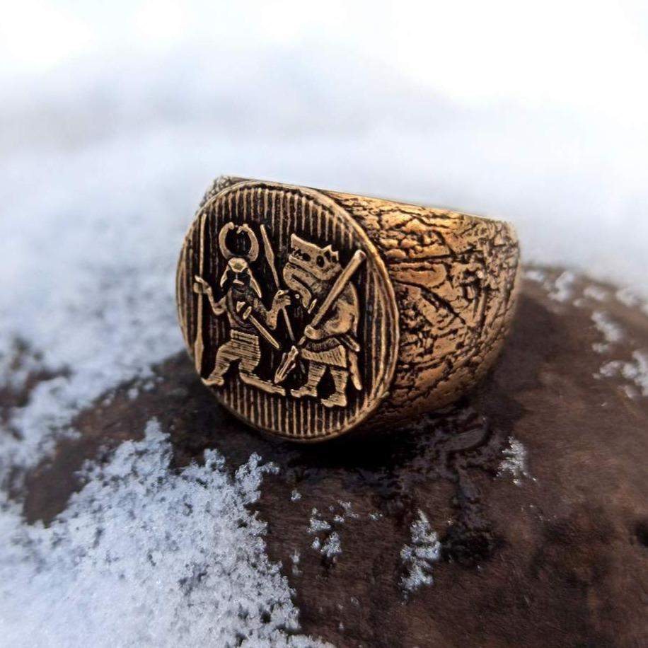 Aannemelijk heet Destructief Ancient Viking ring | Norse rune jewelry | Torslunda danser – WikkedKnot  jewelry