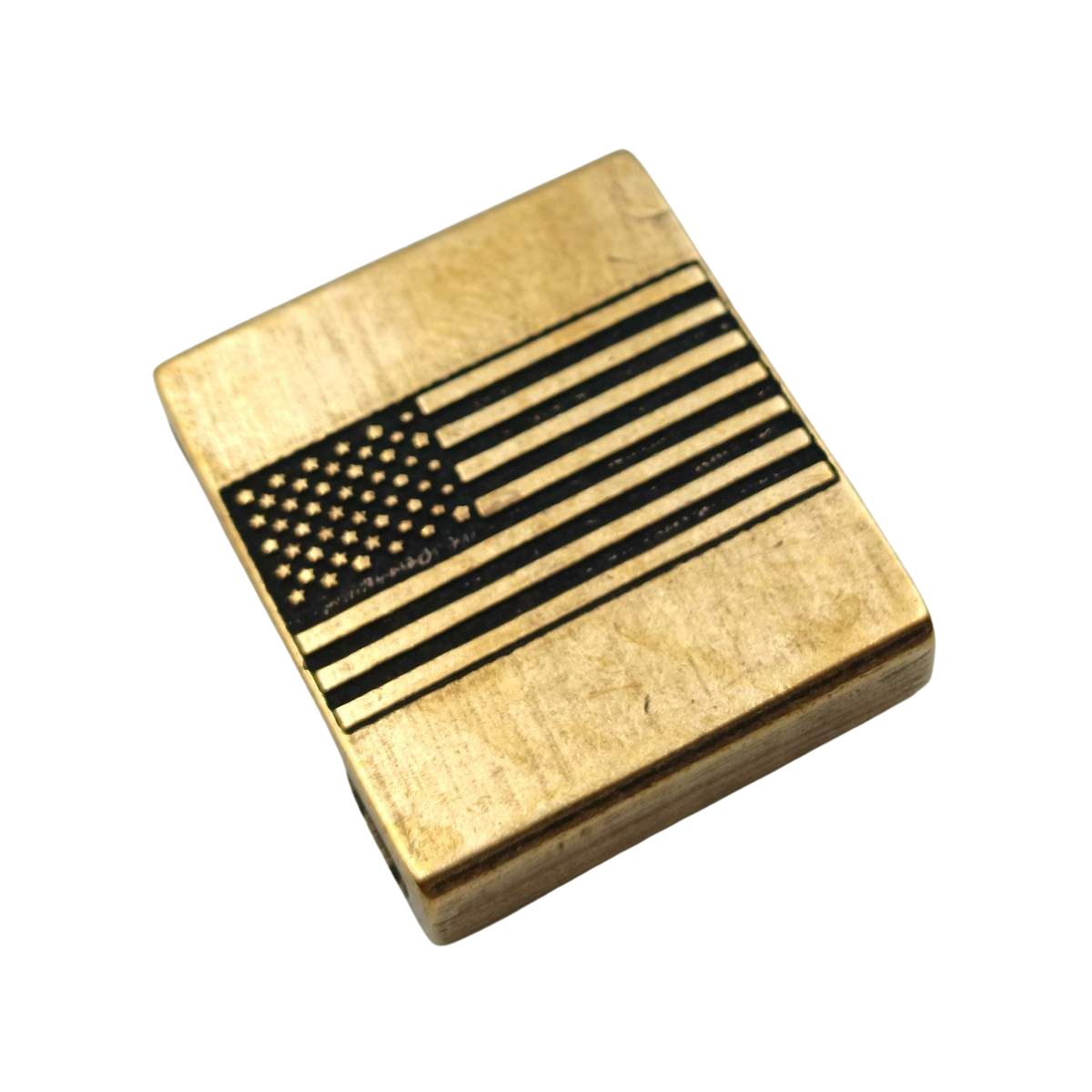 American flag Molle clip Bronze with patina  