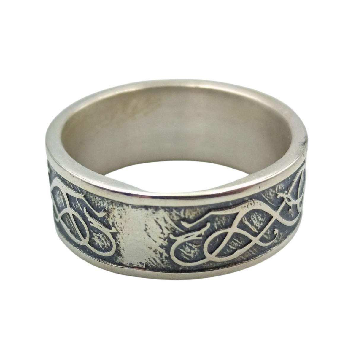 Norse Urnes ornament silver rings