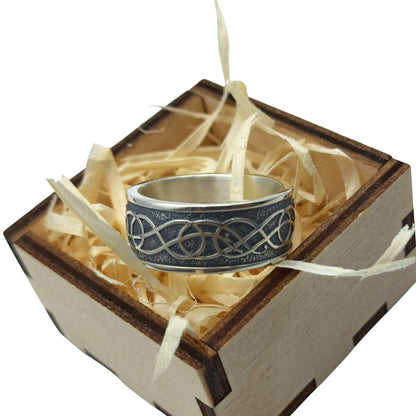 Norse Urnes ornament silver rings