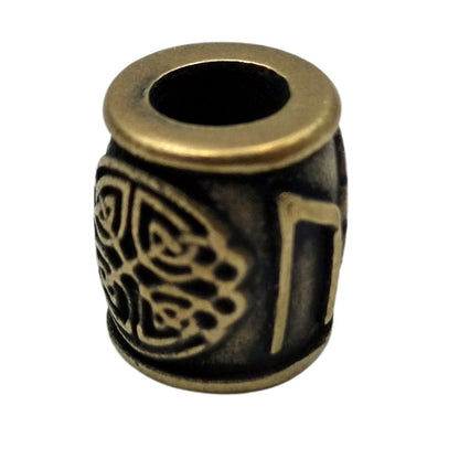 Uruz rune bronze bead
