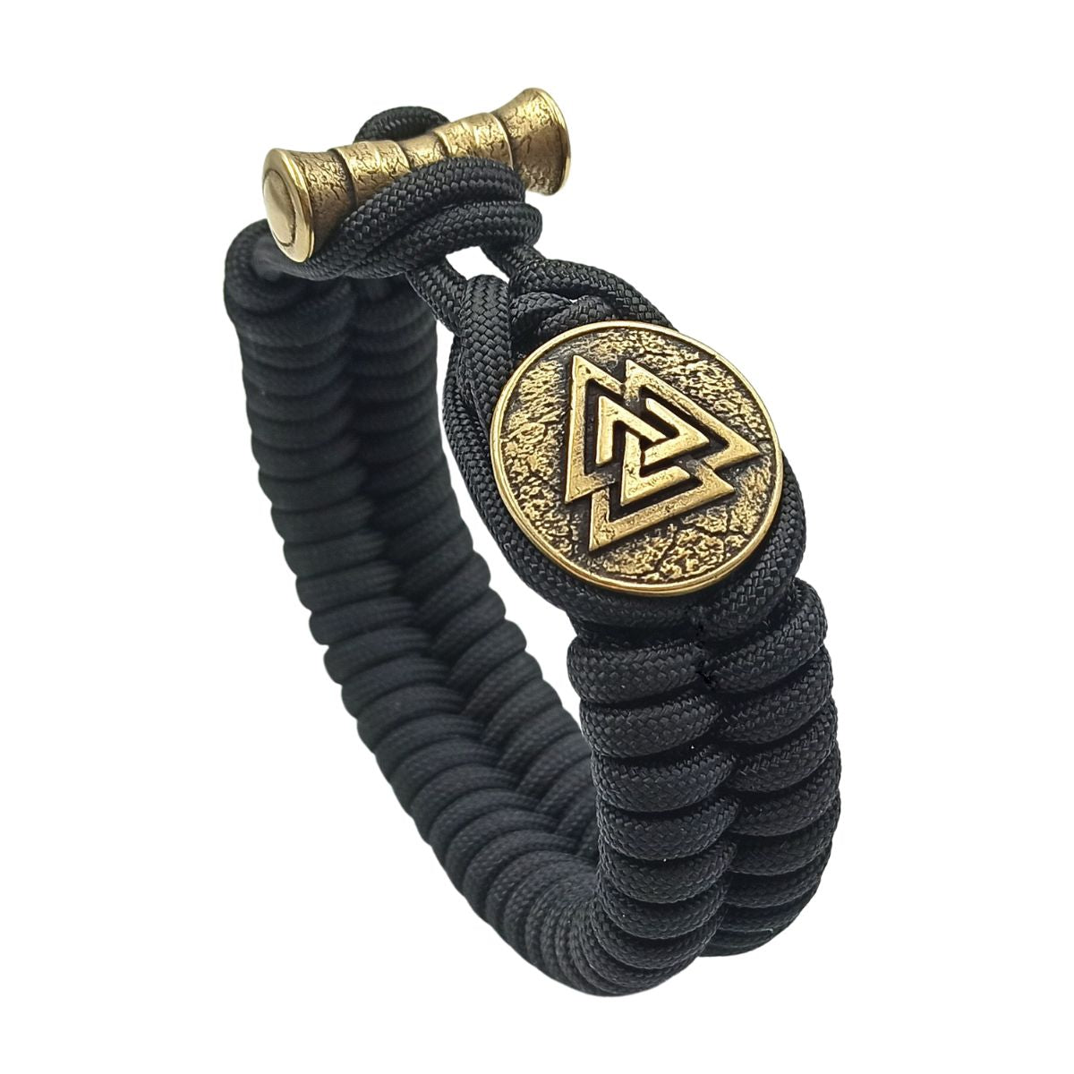 Valknut paracord bracelet 6 inch | 15 Cm 1 - Black 