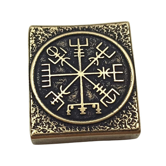 Vegvisir bronze Molle clip Bronze with patina  