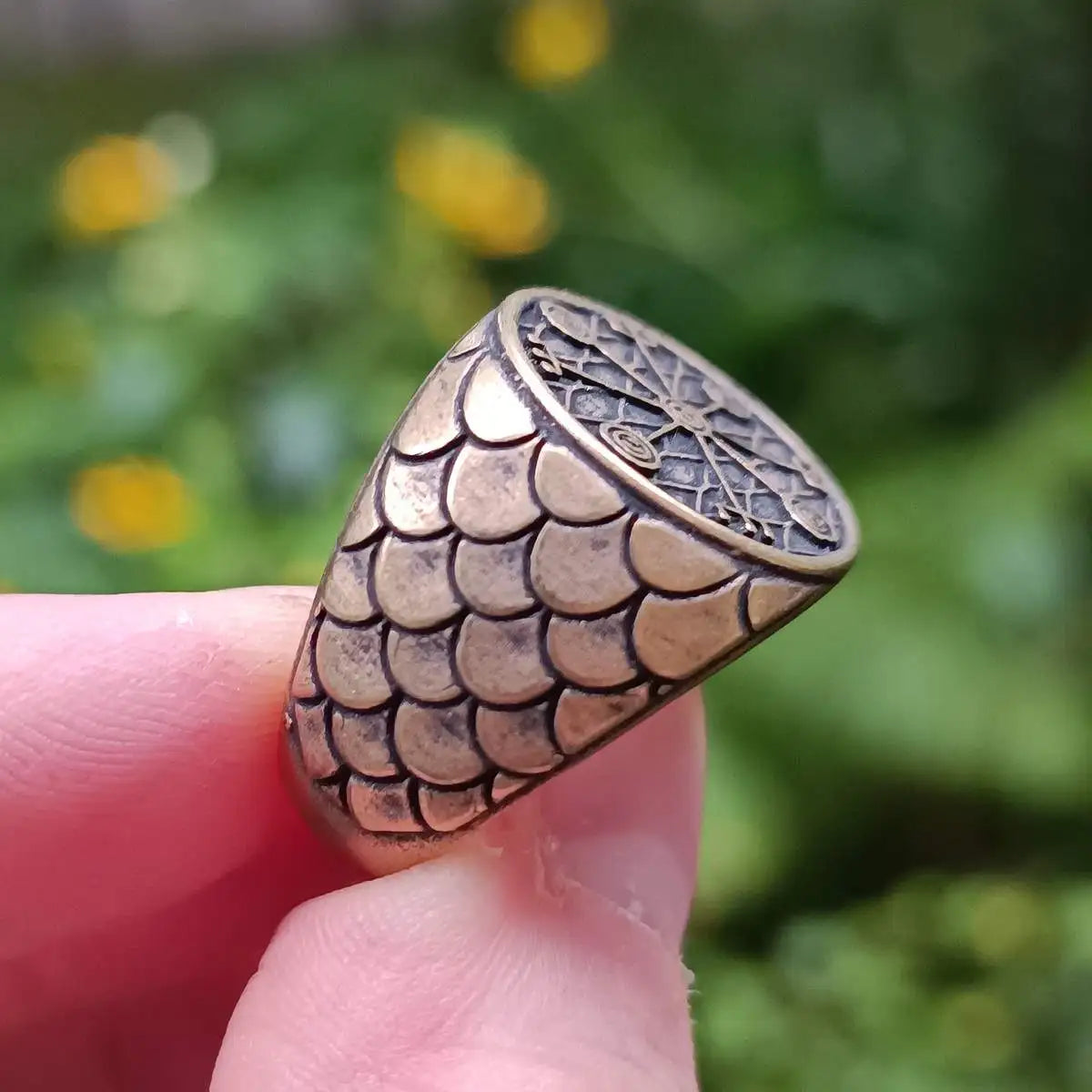 Veidistafur stave ring from bronze   