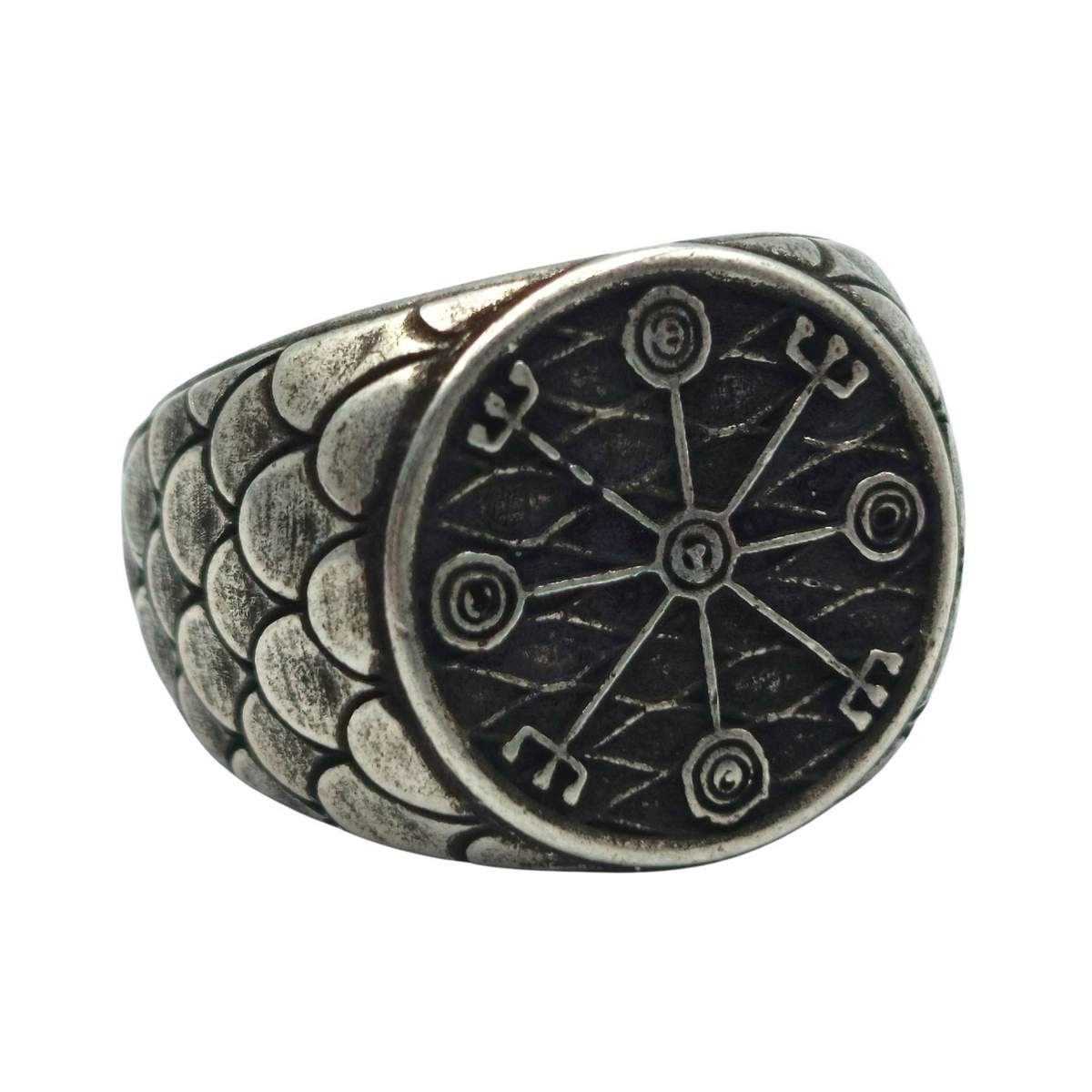 Veidistafur stave ring from bronze