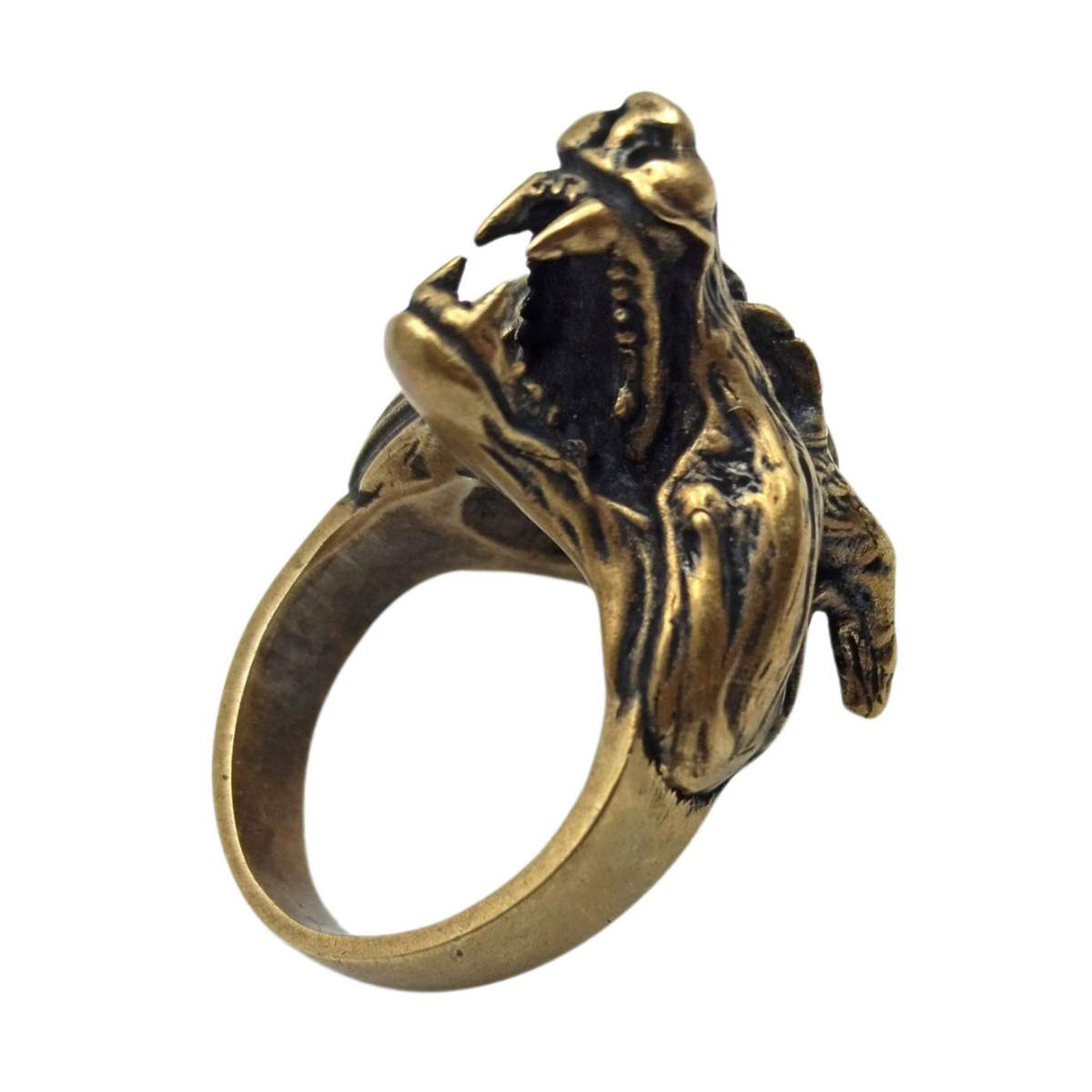 Fenrir Wolf bronze ring