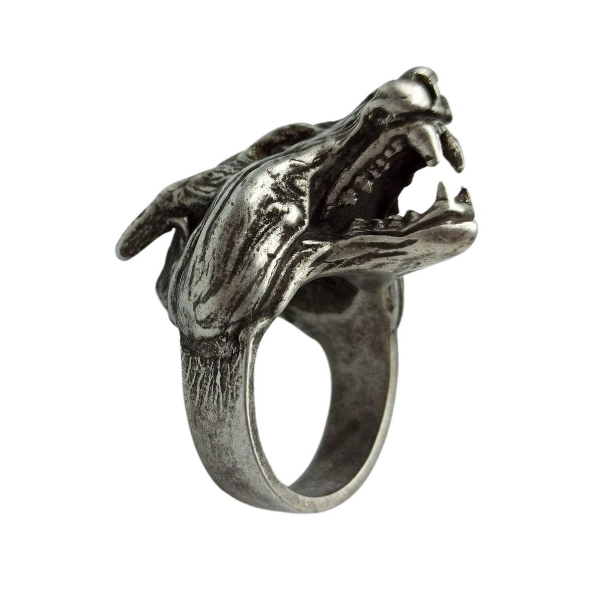 Fenrir Wolf bronze ring | Norse Viking jewelry – WikkedKnot jewelry
