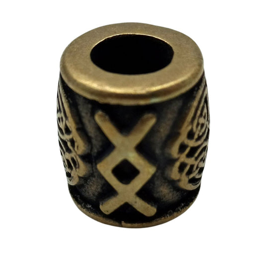 Ingwaz rune bead Bronze