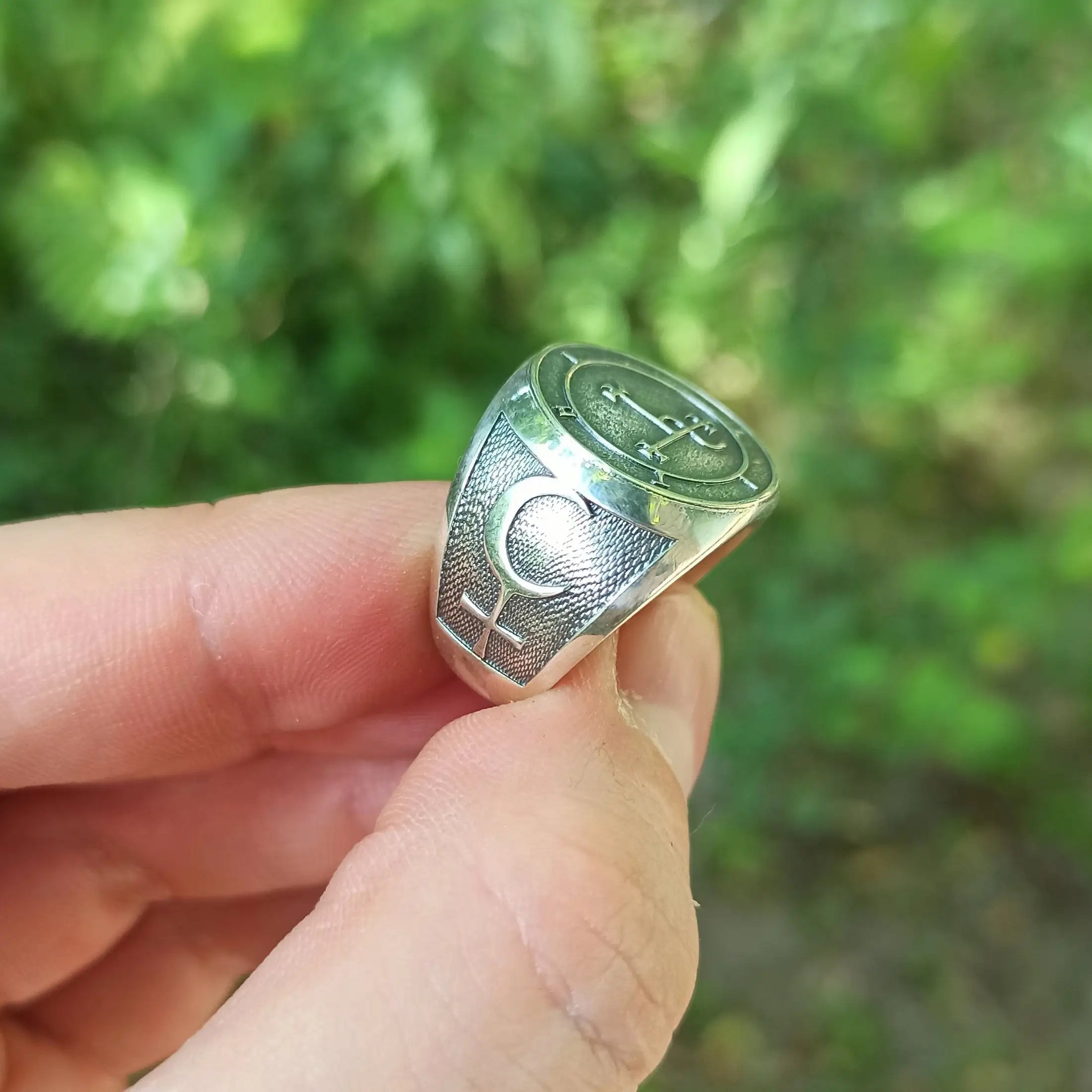 Lilith Ring, Sigil of online Lilith Ring, Goetia Ring, Witchcraft , Solomon Ring, Lilith Sigil Ring, Greek Key Ring, Silver Sterling Ring