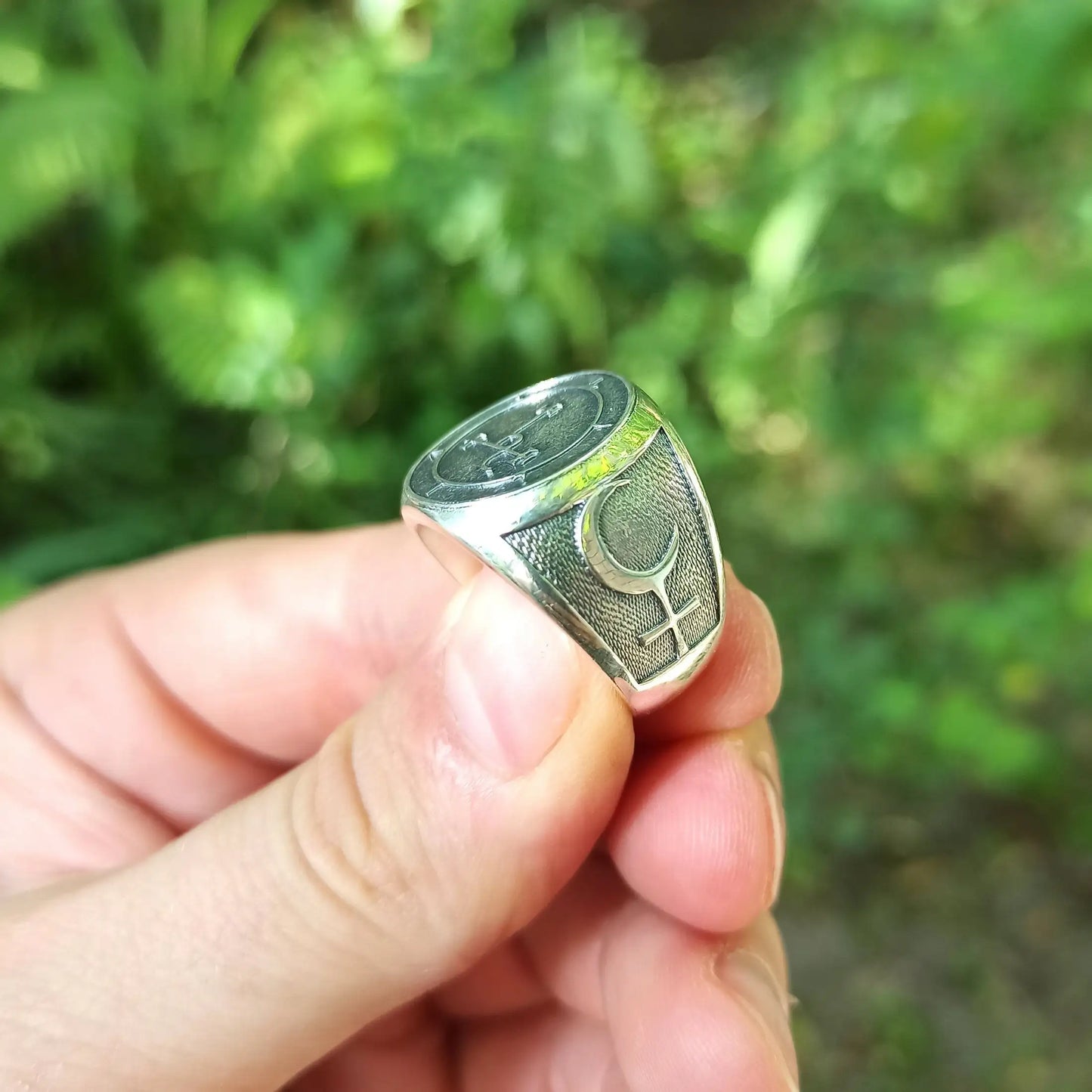 Lilith sigil ring signet silver ring
