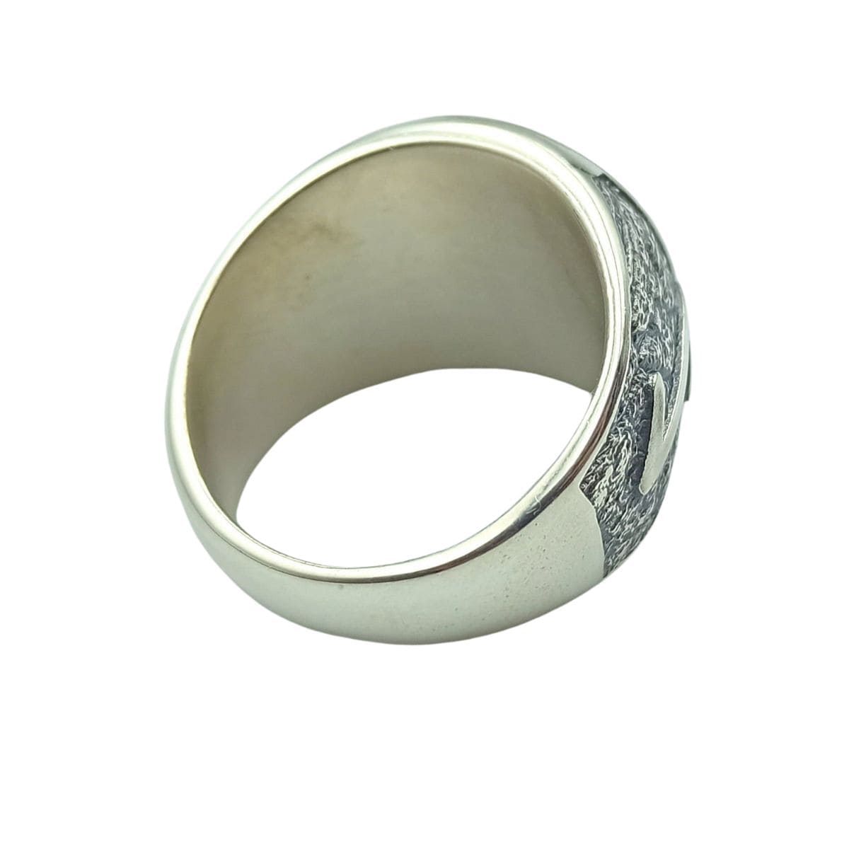 Yggdrasil tree of life silver signet ring
